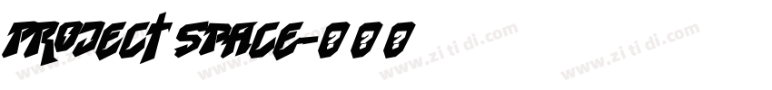 Project Space字体转换